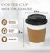 100 Pack 12 oz Disposable Thickened Paper Coffee Cups with Lids and Sleeves, To Go Hot Coffee Cups, Hot Chocolate, Cocoa and Coffee Bar Supplies